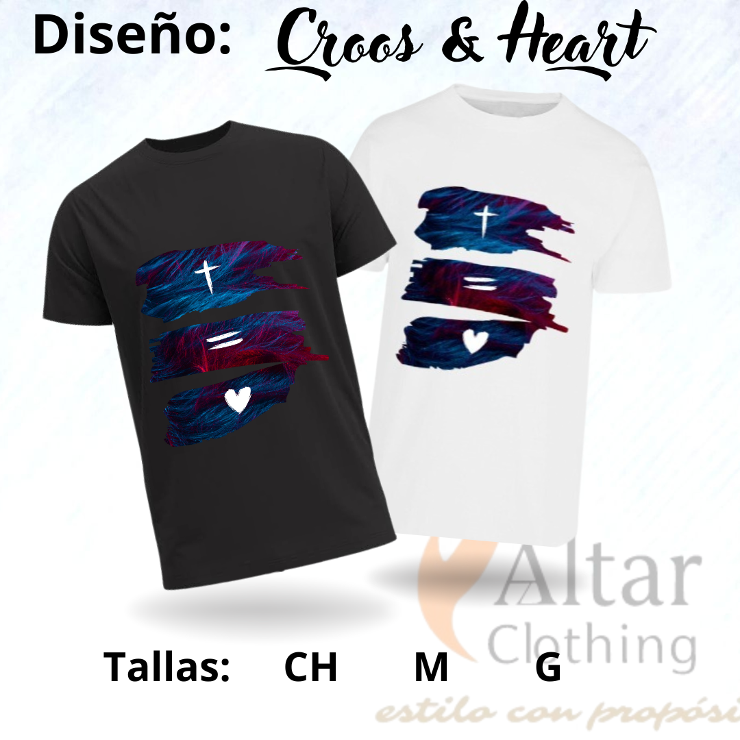 Playera Manga Corta CROSS&HEART